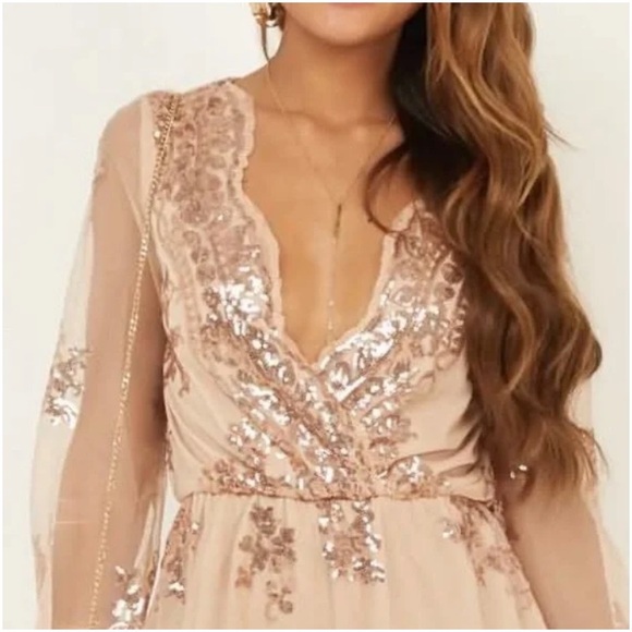 Reverse Sequin Romper - Picture 2 of 7